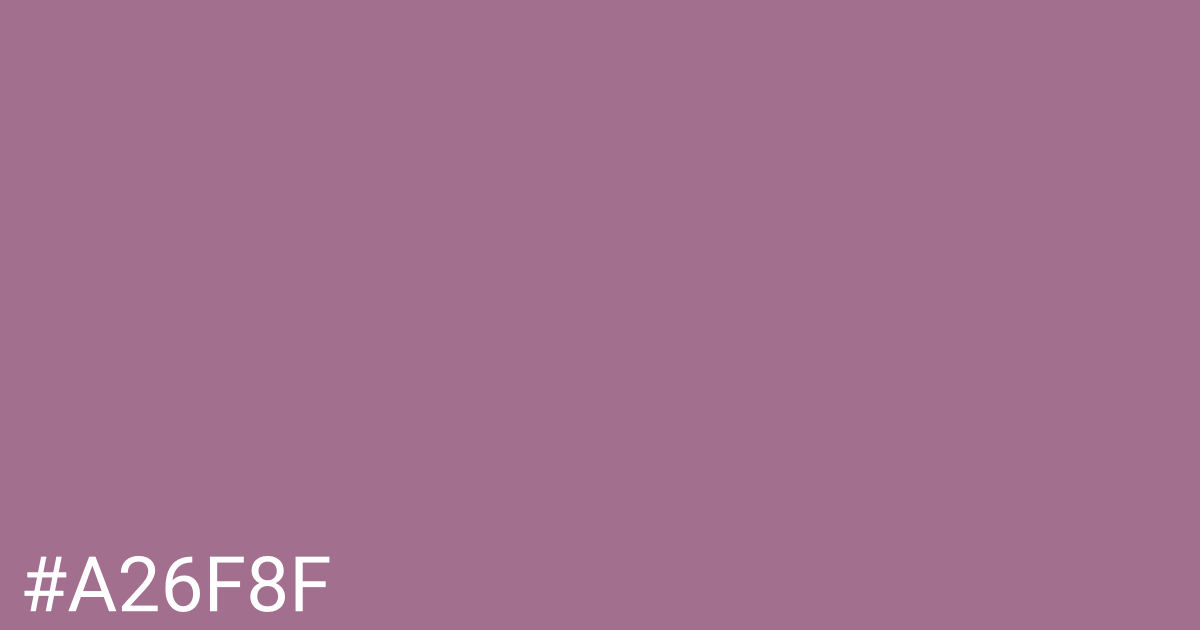 Hex color #a26f8f graphic