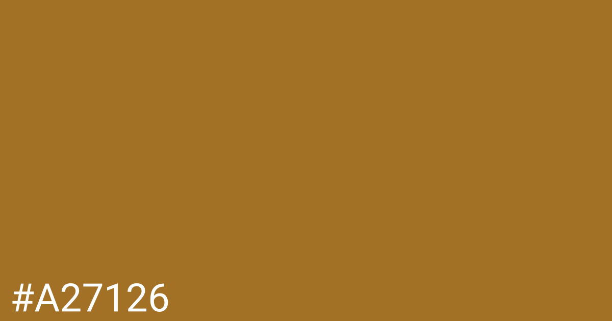Hex color #a27126 graphic