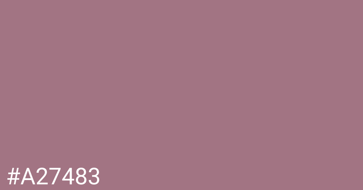 Hex color #a27483 graphic