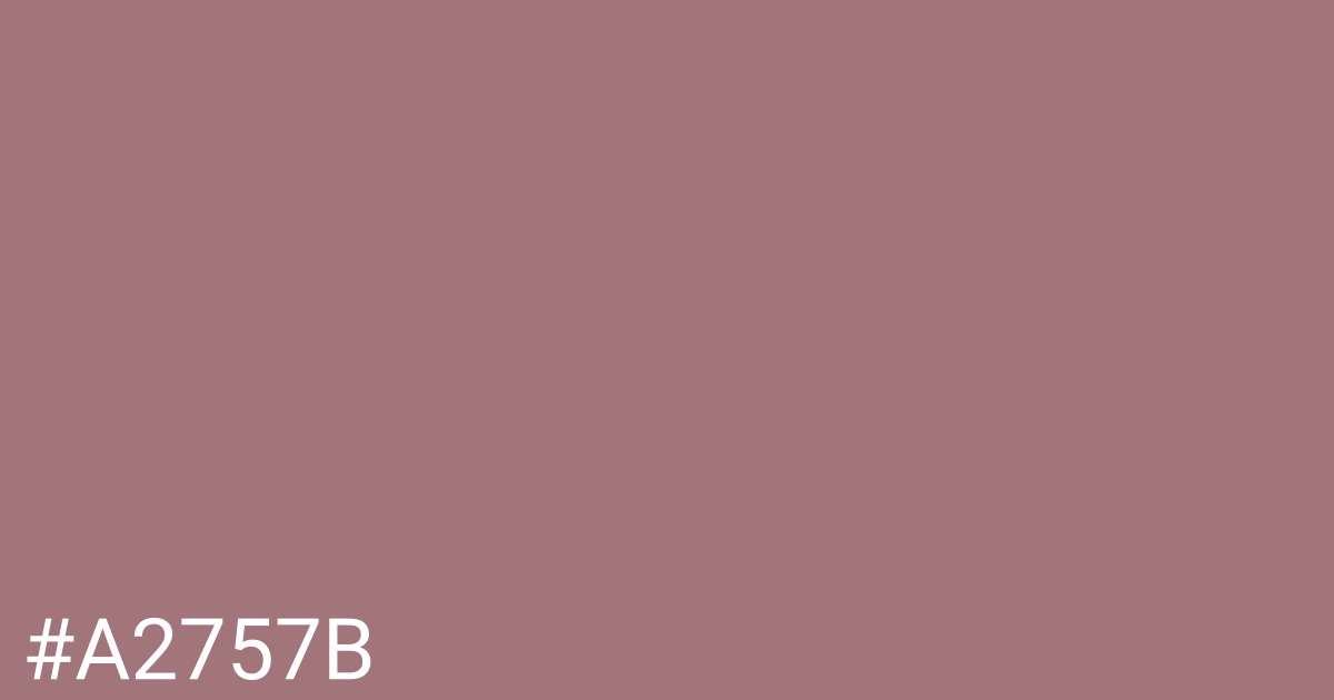 Hex color #a2757b graphic