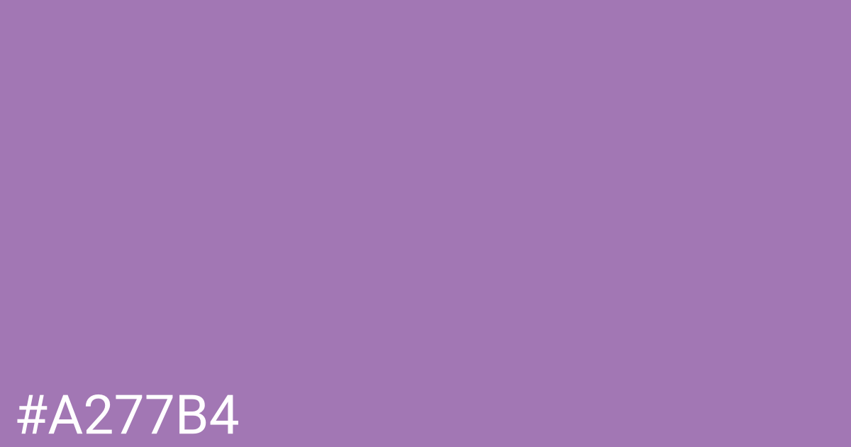 Hex color #a277b4 graphic