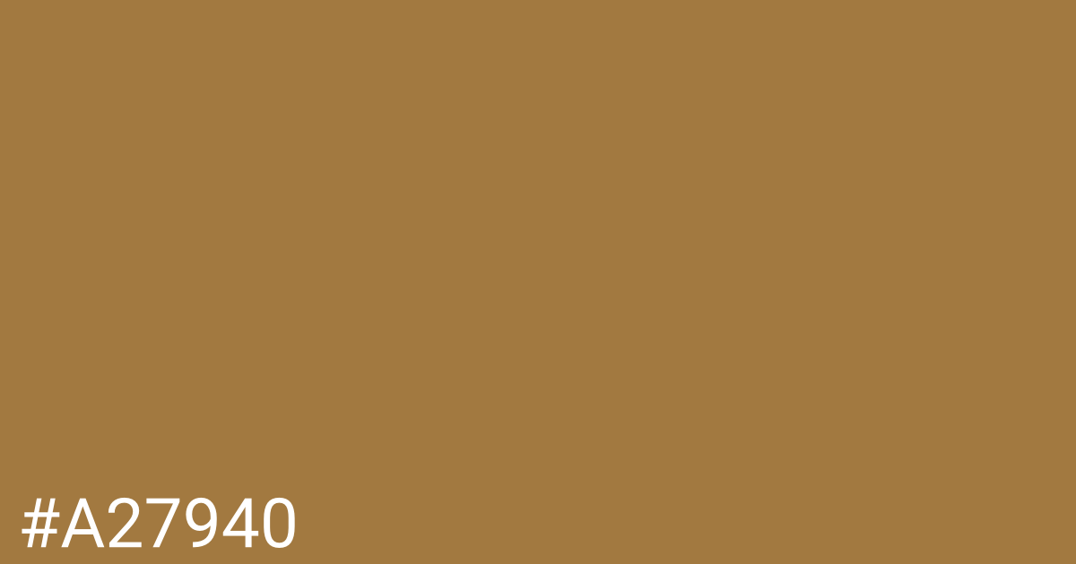 Hex color #a27940 graphic