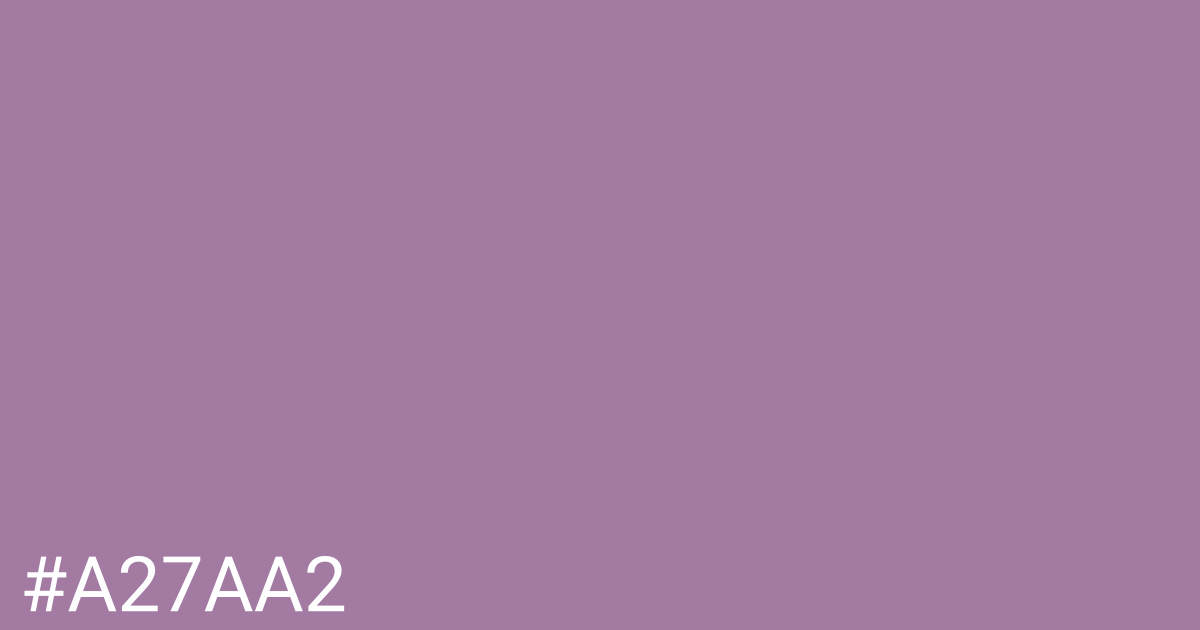 Hex color #a27aa2 graphic