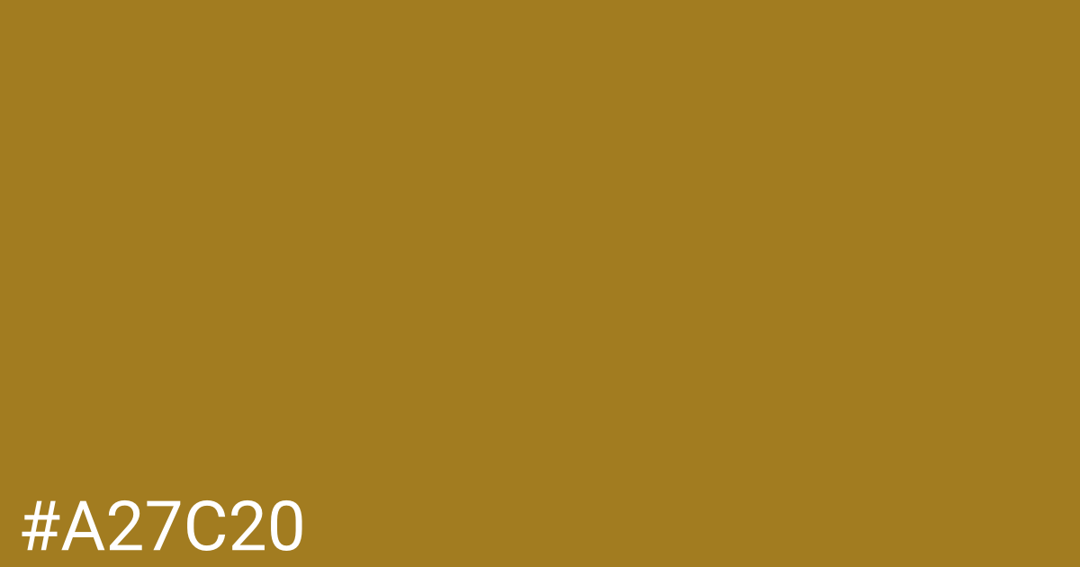 Hex color #a27c20 graphic