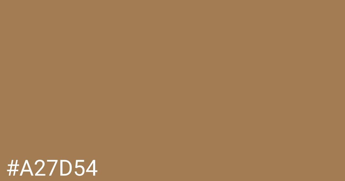 Hex color #a27d54 graphic