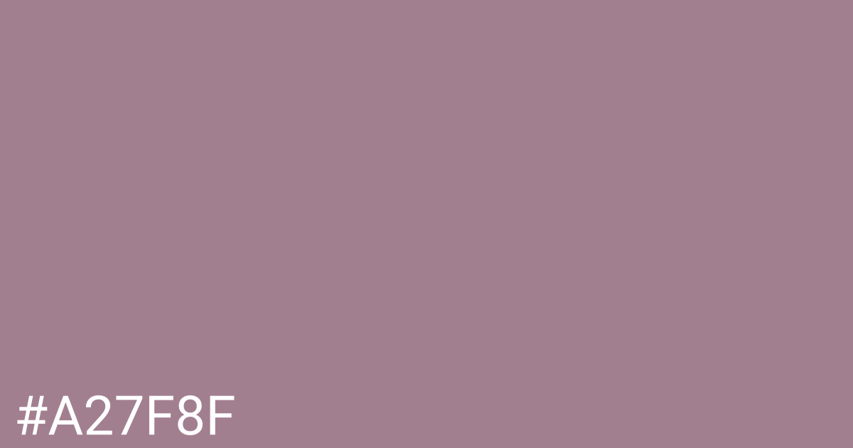 Hex color #a27f8f graphic