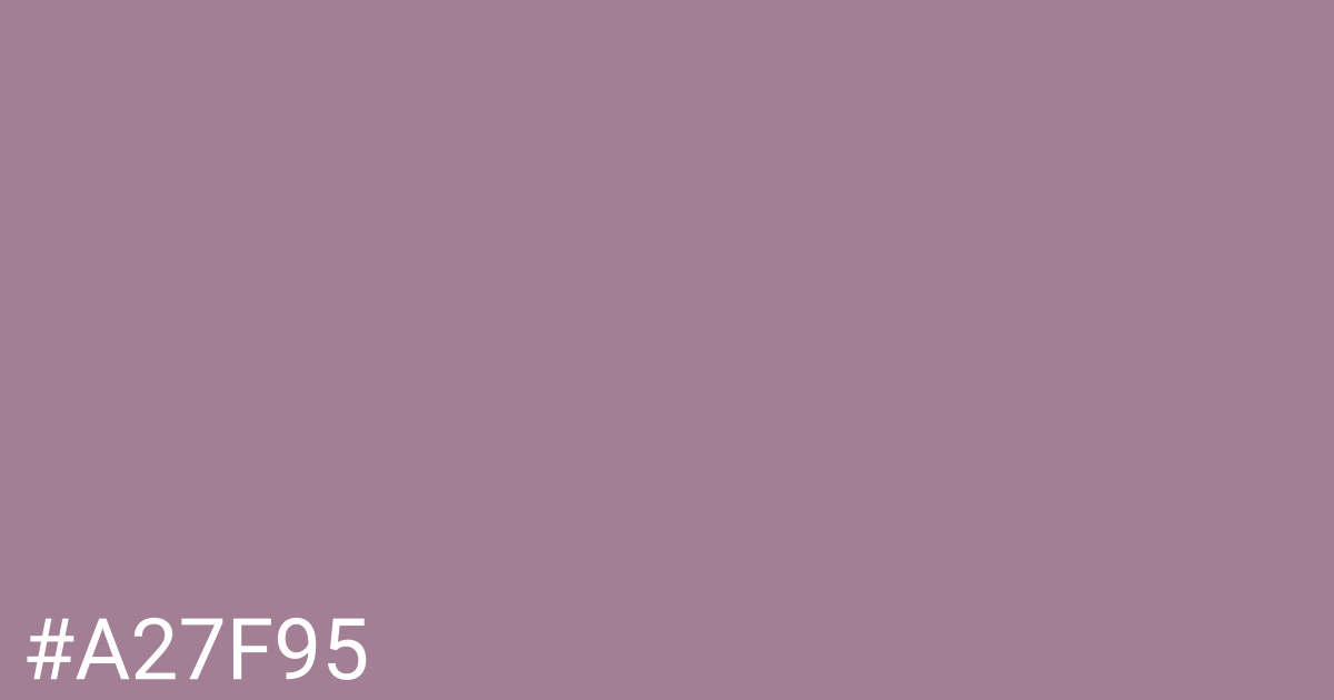 Hex color #a27f95 graphic