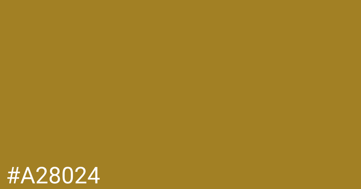 Hex color #a28024 graphic