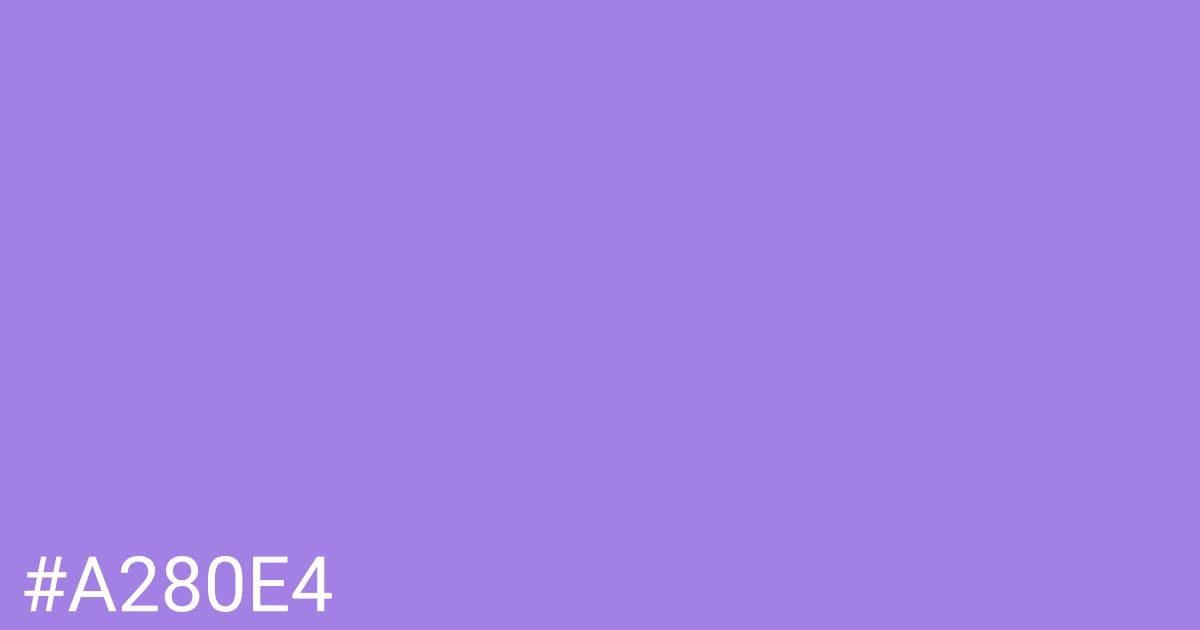 Hex color #a280e4 graphic