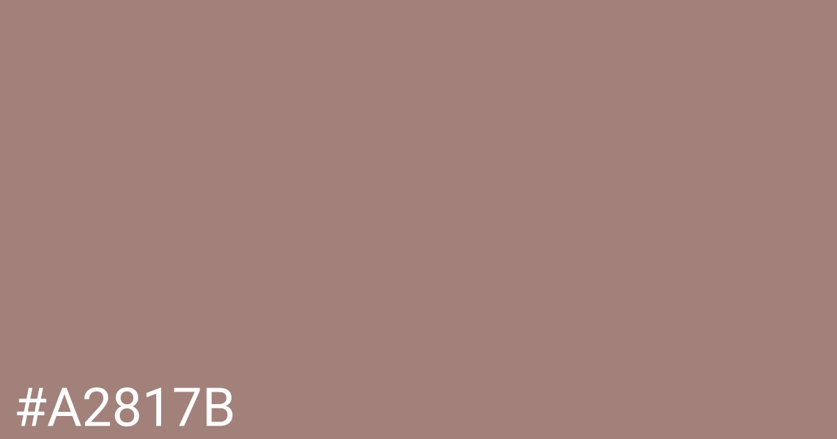 Hex color #a2817b graphic