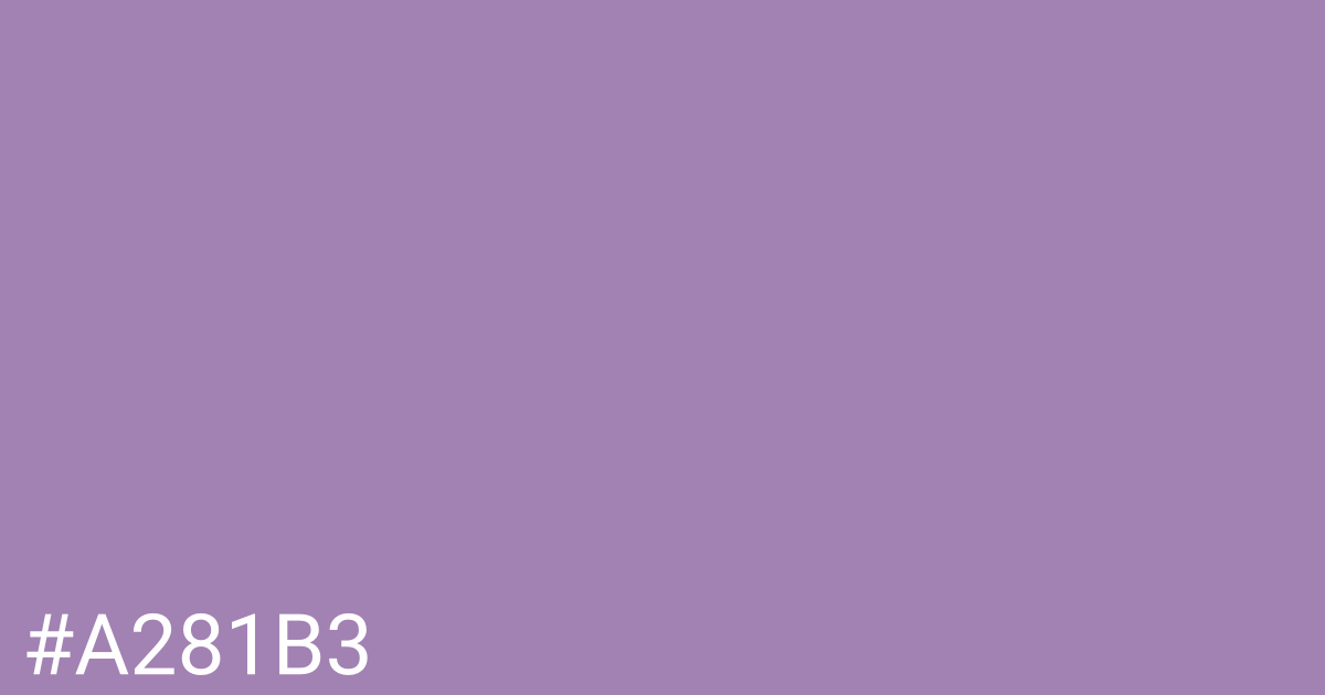 Hex color #a281b3 graphic