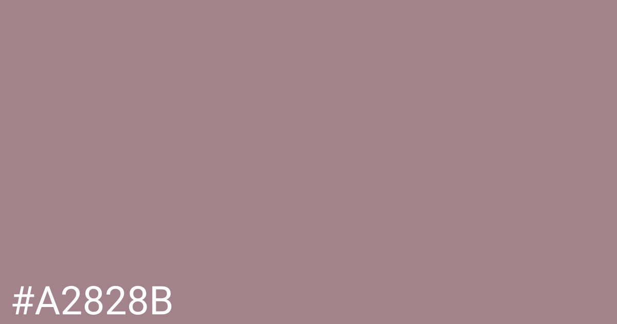 Hex color #a2828b graphic