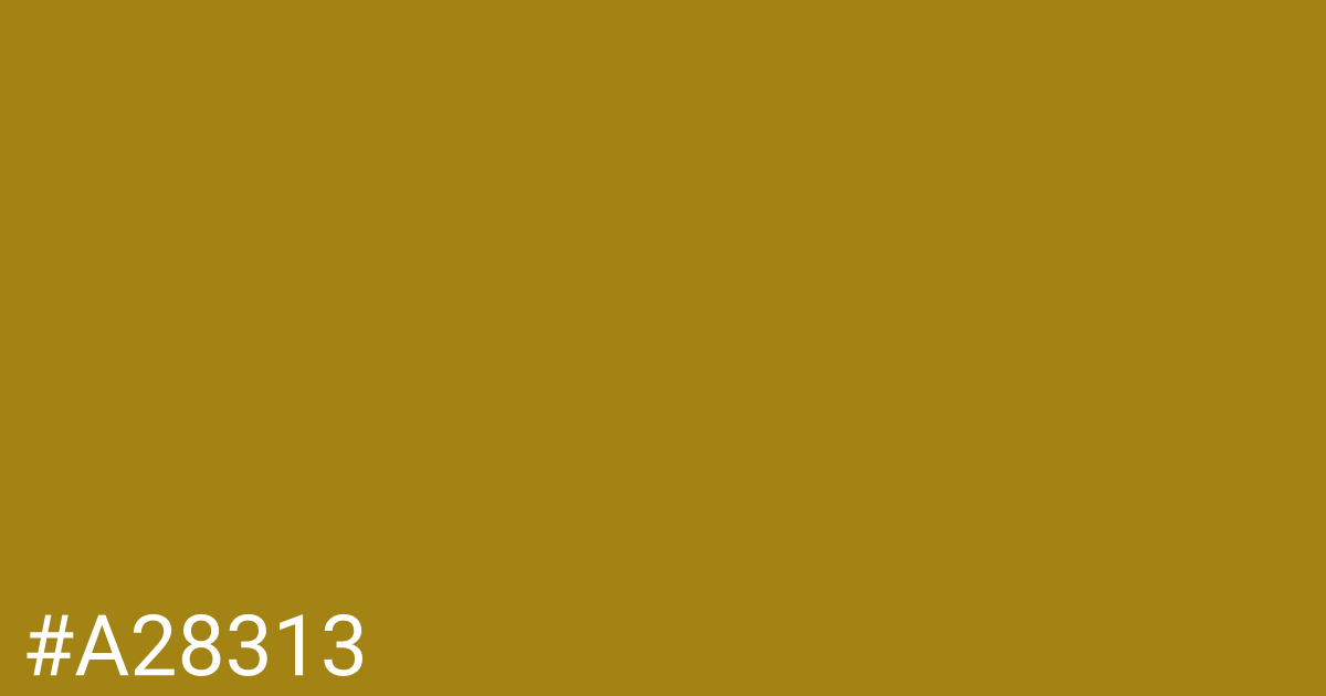 Hex color #a28313 graphic