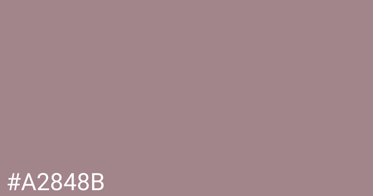 Hex color #a2848b graphic