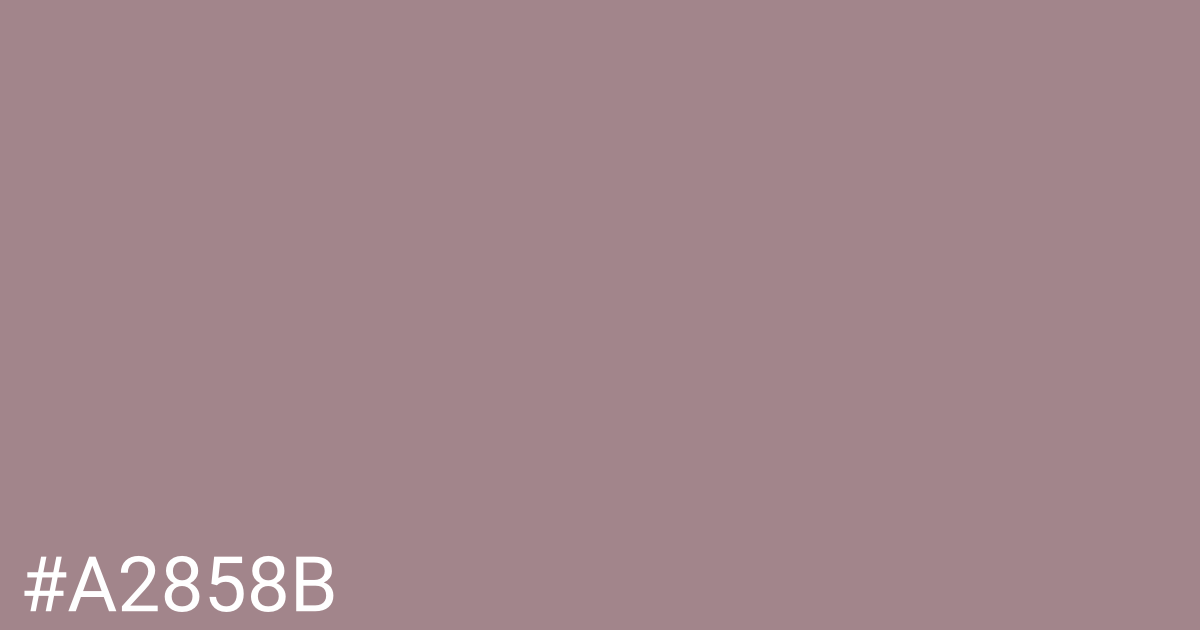 Hex color #a2858b graphic