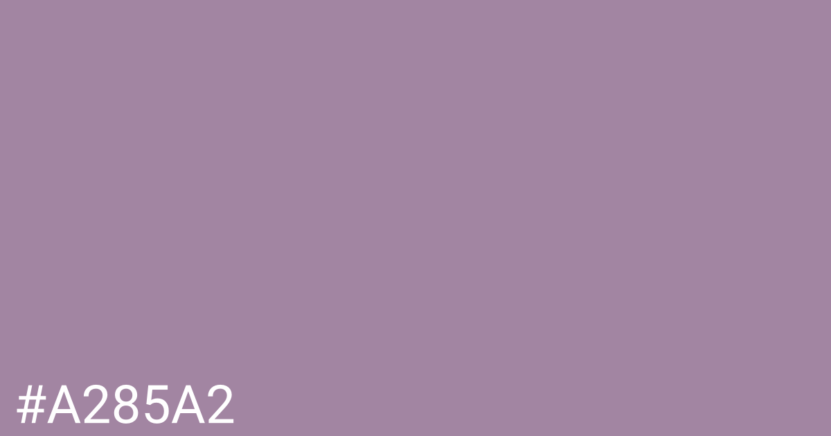 Hex color #a285a2 graphic