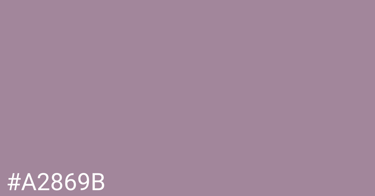 Hex color #a2869b graphic