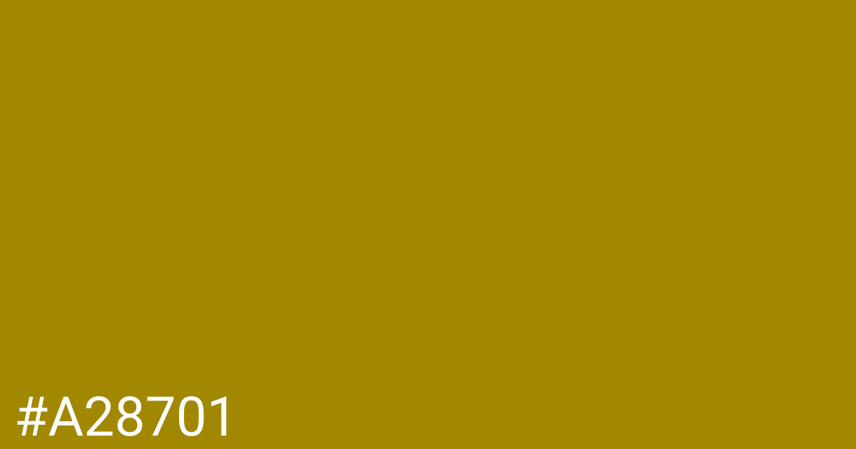 Hex color #a28701 graphic