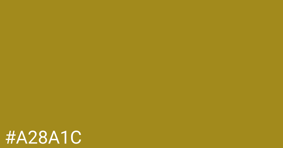 Hex color #a28a1c graphic