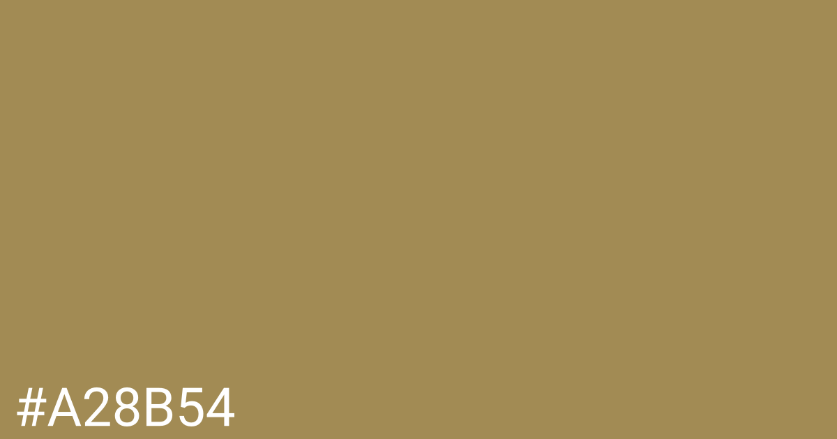 Hex color #a28b54 graphic