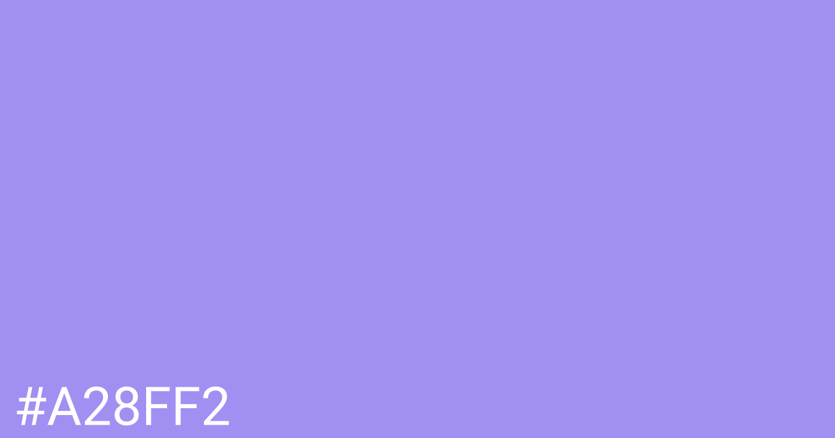 Hex color #a28ff2 graphic