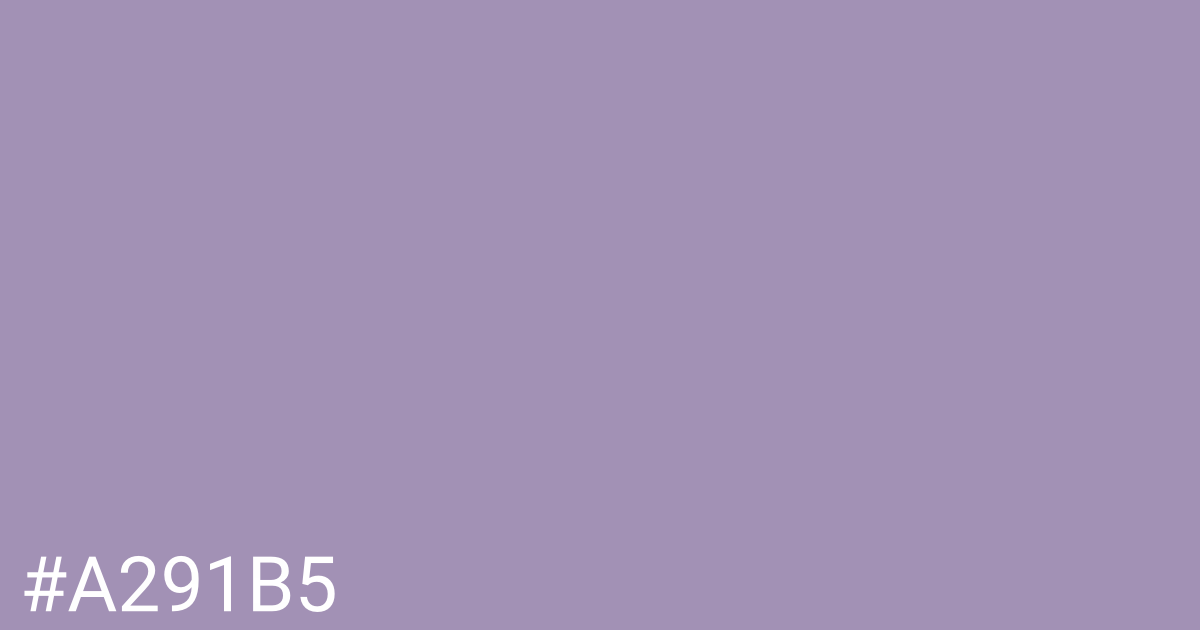 Hex color #a291b5 graphic