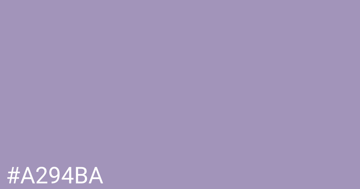 Hex color #a294ba graphic
