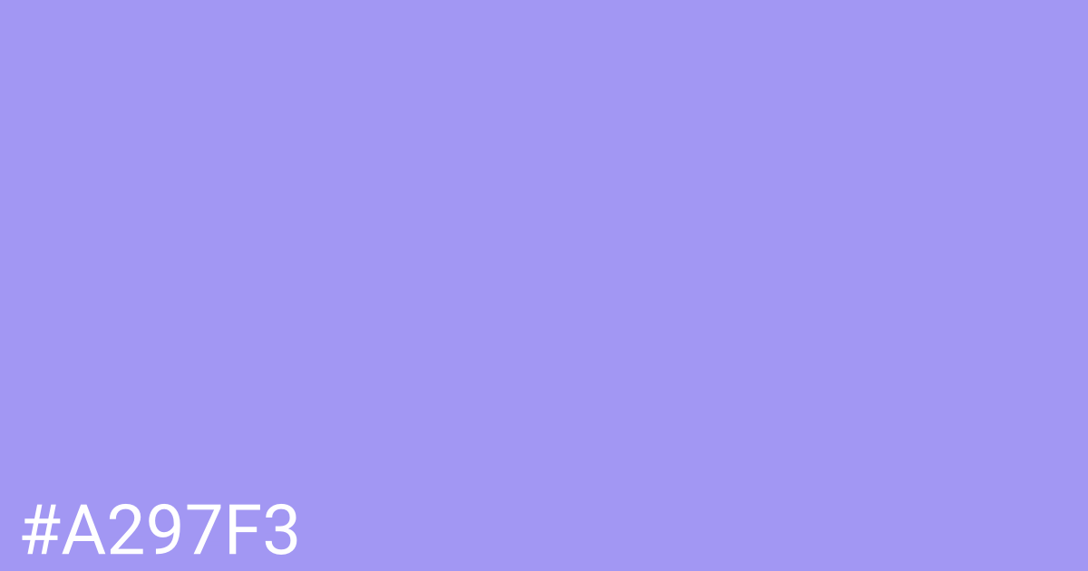 Hex color #a297f3 graphic