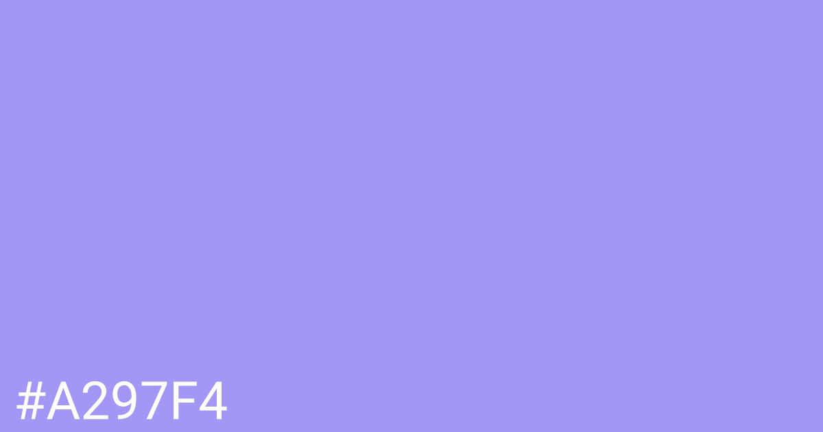 Hex color #a297f4 graphic