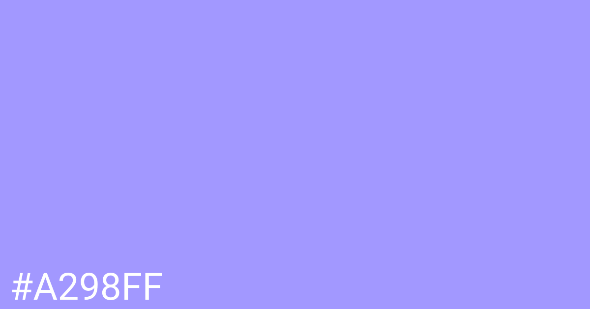 Hex color #a298ff graphic