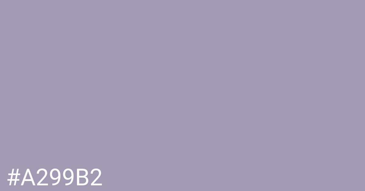 Hex color #a299b2 graphic