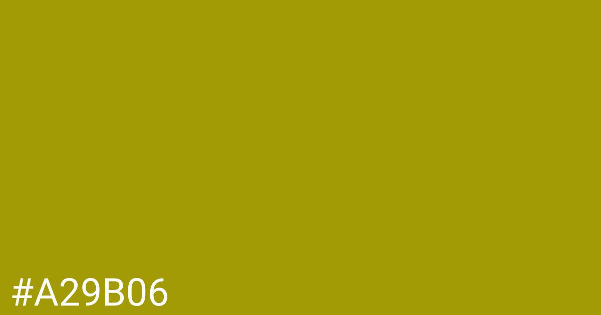 Hex color #a29b06 graphic