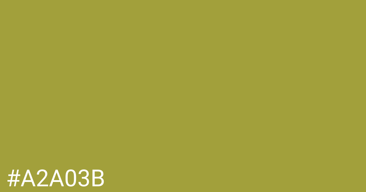 Hex color #a2a03b graphic