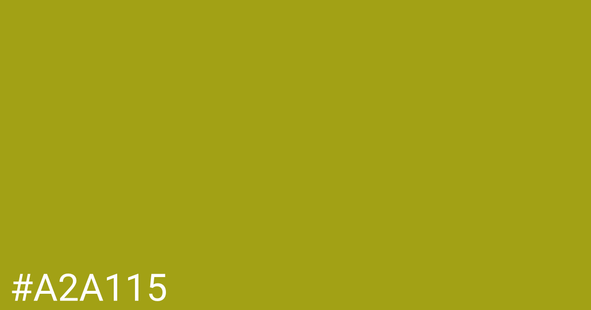 Hex color #a2a115 graphic