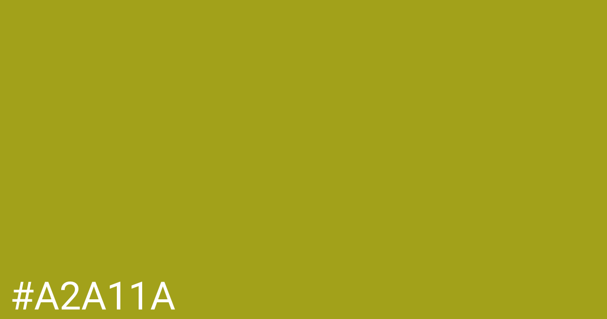 Hex color #a2a11a graphic