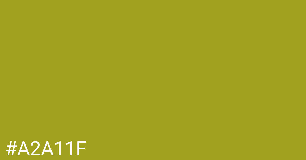 Hex color #a2a11f graphic