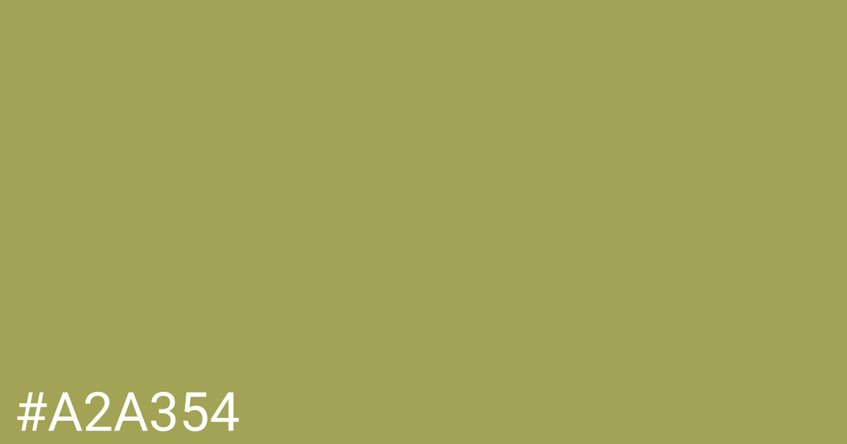 Hex color #a2a354 graphic