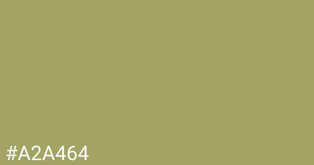 Hex color #a2a464 graphic