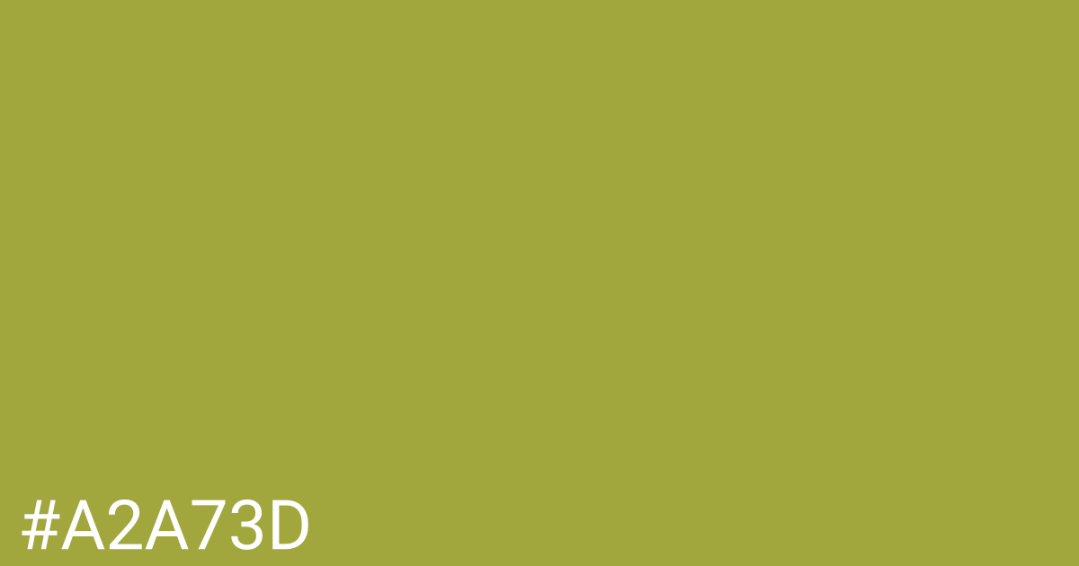 Hex color #a2a73d graphic