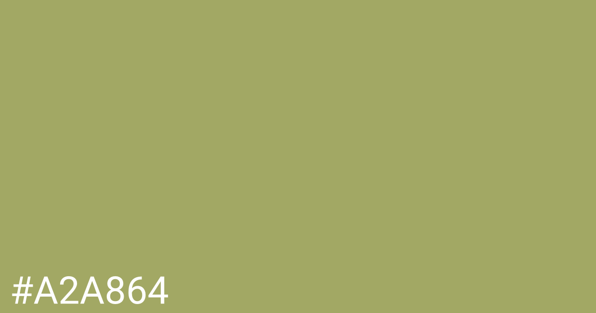 Hex color #a2a864 graphic