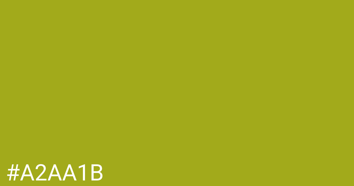Hex color #a2aa1b graphic