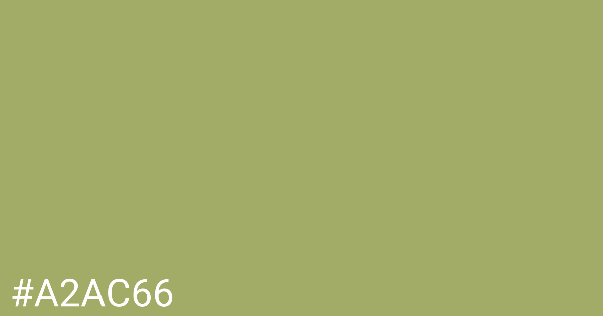 Hex color #a2ac66 graphic