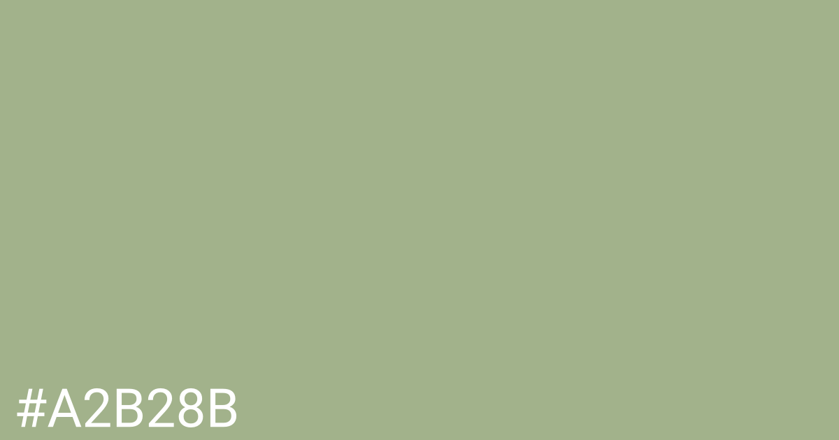 Hex color #a2b28b graphic