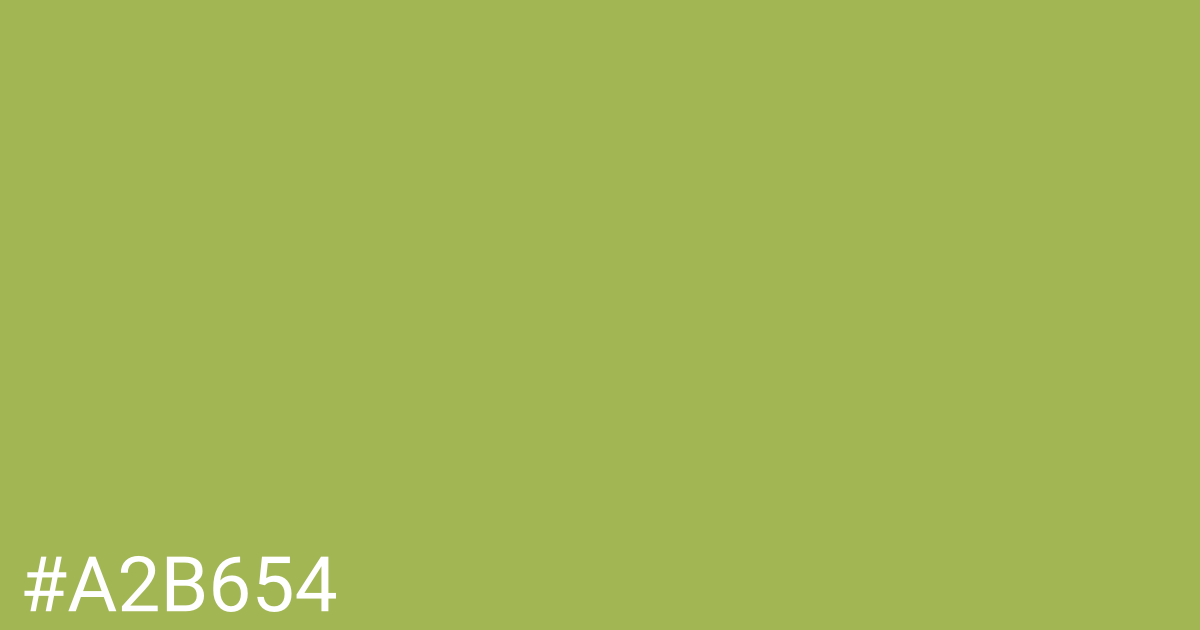 Hex color #a2b654 graphic