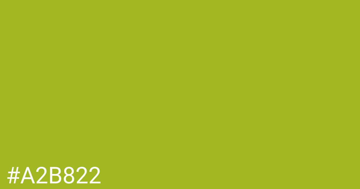 Hex color #a2b822 graphic