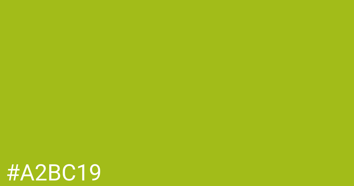 Hex color #a2bc19 graphic