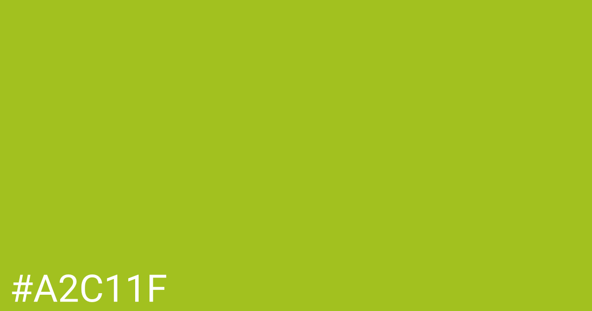 Hex color #a2c11f graphic