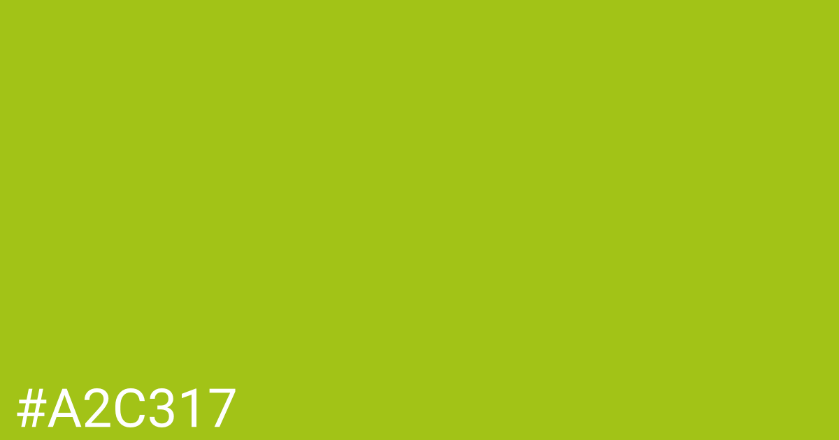 Hex color #a2c317 graphic