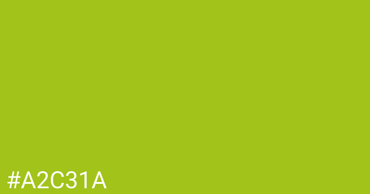 Hex color #a2c31a graphic