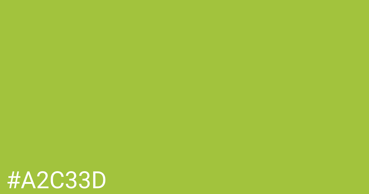 Hex color #a2c33d graphic